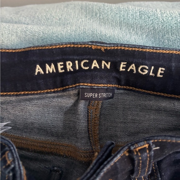 American Eagle Outfitters Women's Dark Blue Skinny Jeans - Picture 3 of 3